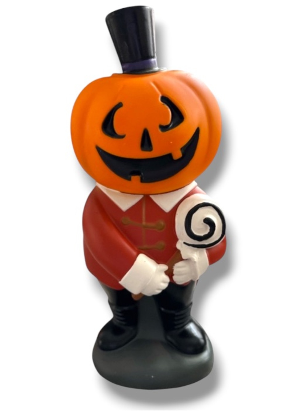 Hyde and Eek Vintage Inspired Halloween Blow Mold Circus Pumpkin Man Light Up